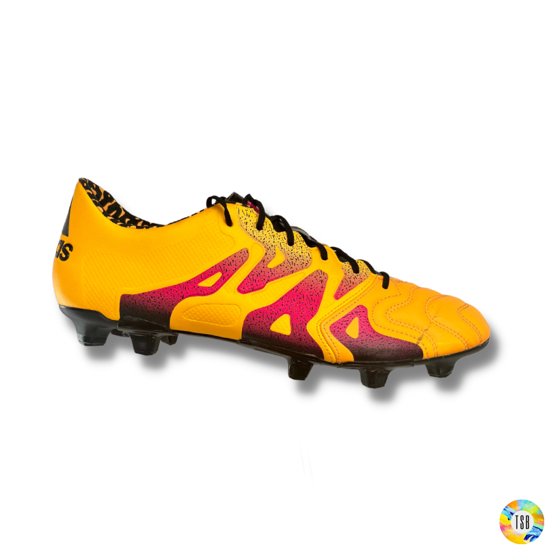 adidas X 15.1 Leather FG/AG - Solar Gold/Core Black/Shock Pink