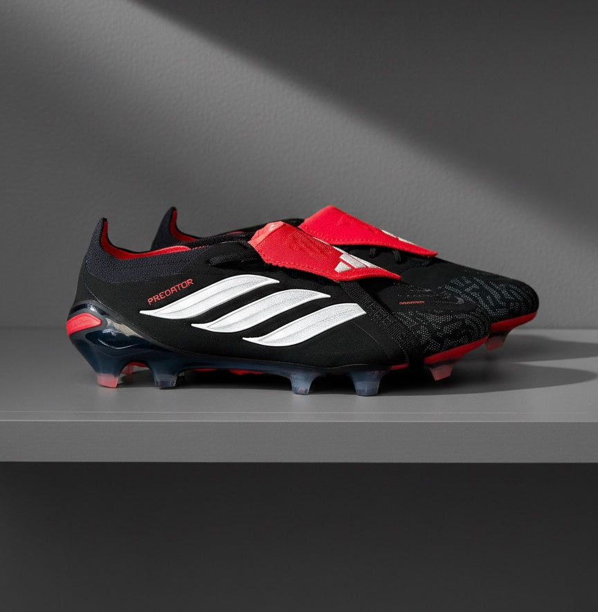 Adidas Predator Elite Tongue FG - Core Black/Ftwr White/Lucid Red