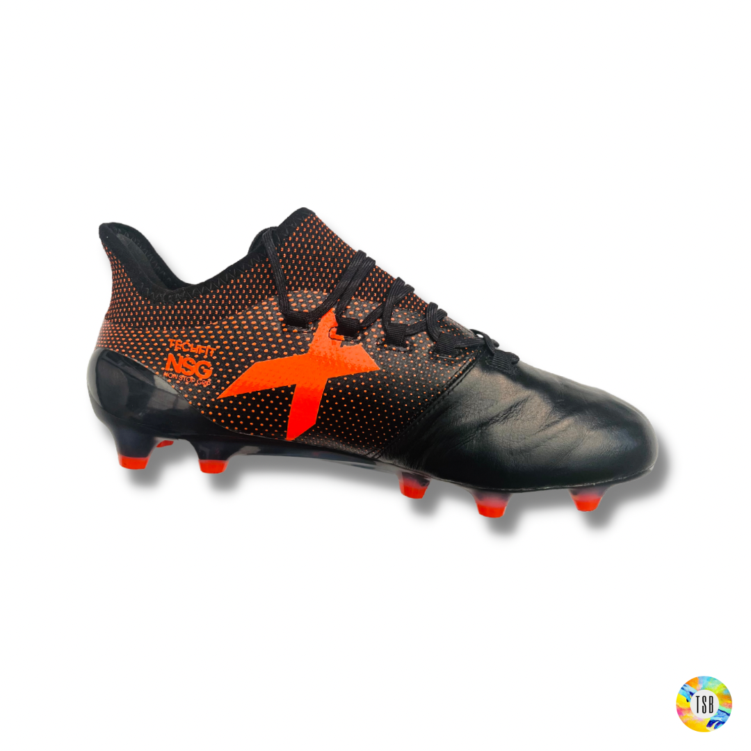 adidas X 17.1 FG leather - Core Black/Solar Red/Solar Orange