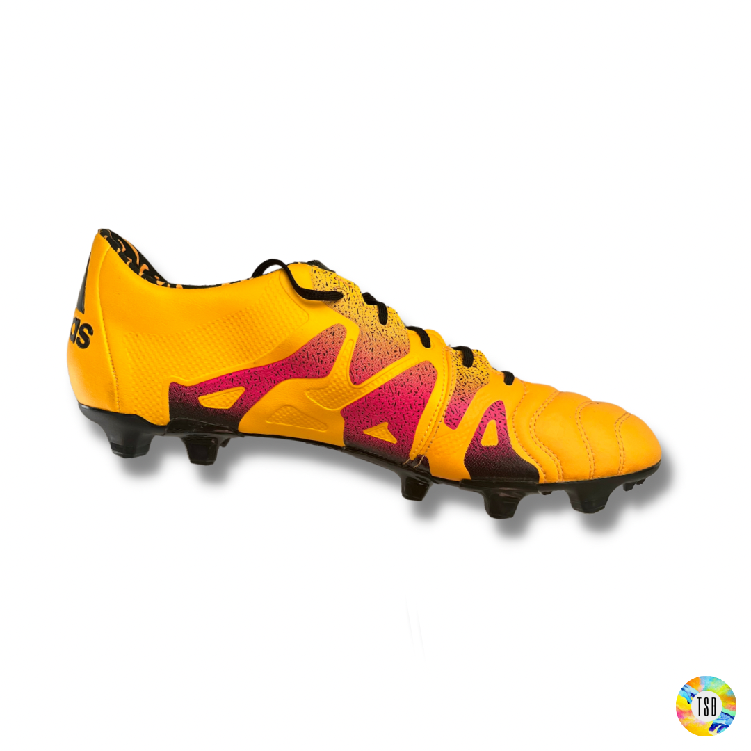 adidas X 15.1 Leather FG/AG - Solar Gold/Core Black/Shock Pink