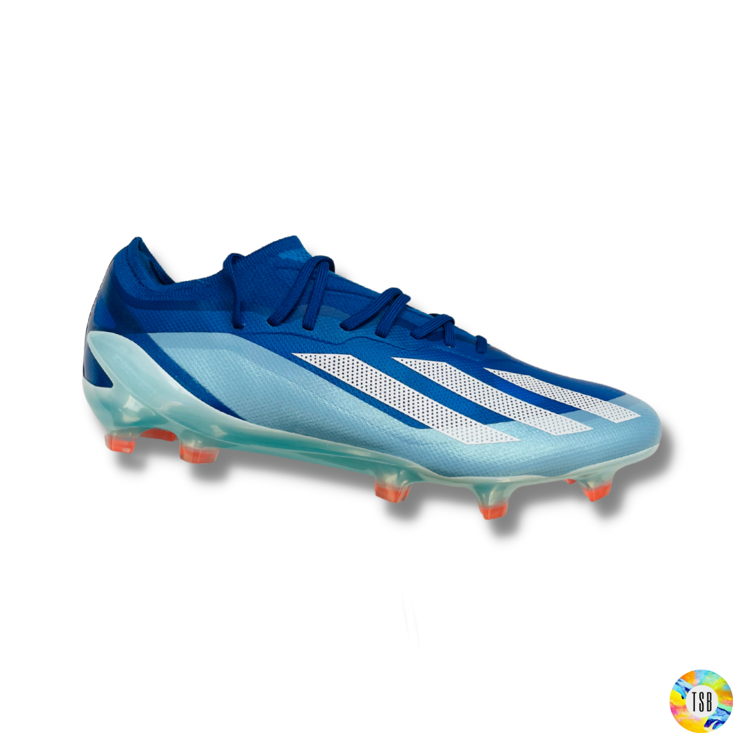 Royal blue and white football cheap cleats