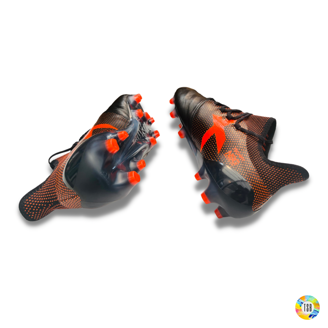 adidas X 17.1 FG leather - Core Black/Solar Red/Solar Orange