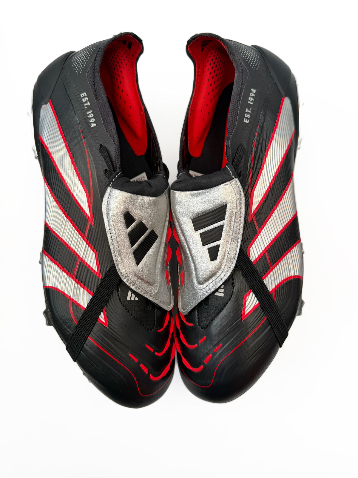 Adidas Predator Elite FT FG 'Obsidian Strike' Core Black/Silver Metallic/Vivid Red