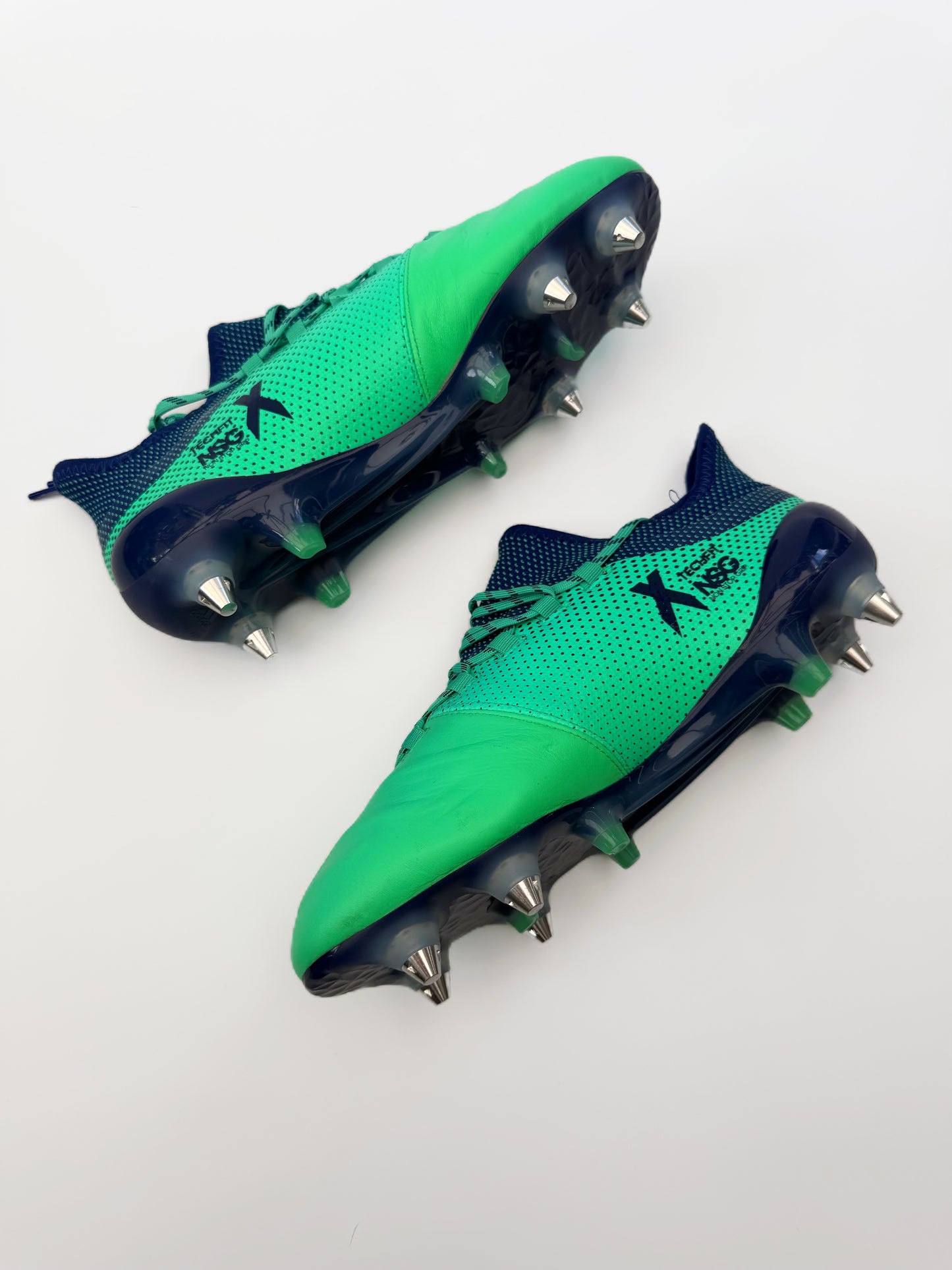 adidas X 17.1 SG Leather - 'Deadly Strike' Aero Green/Unity Ink/Hi-Res Green