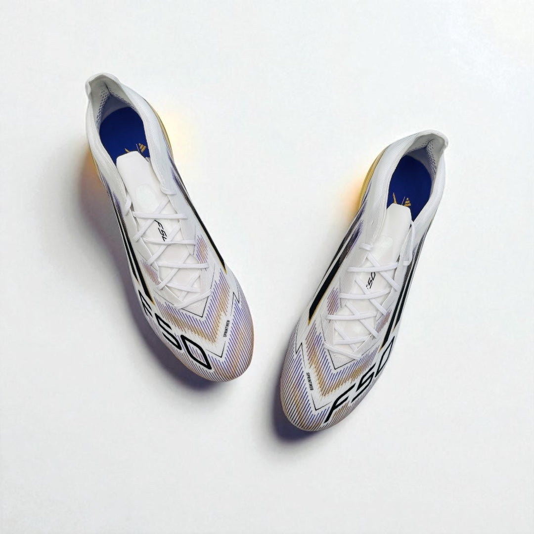 Adidas F50 Elite FG 'Road to Glory' Pack - White/Core Black/Met Gold