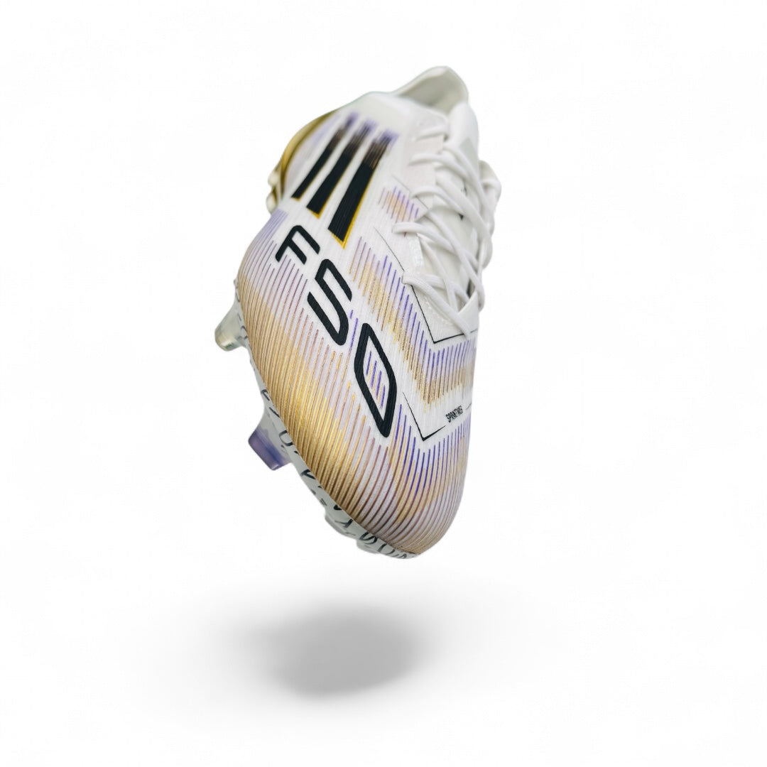 Adidas F50 Elite FG 'Road to Glory' Pack - White/Core Black/Met Gold