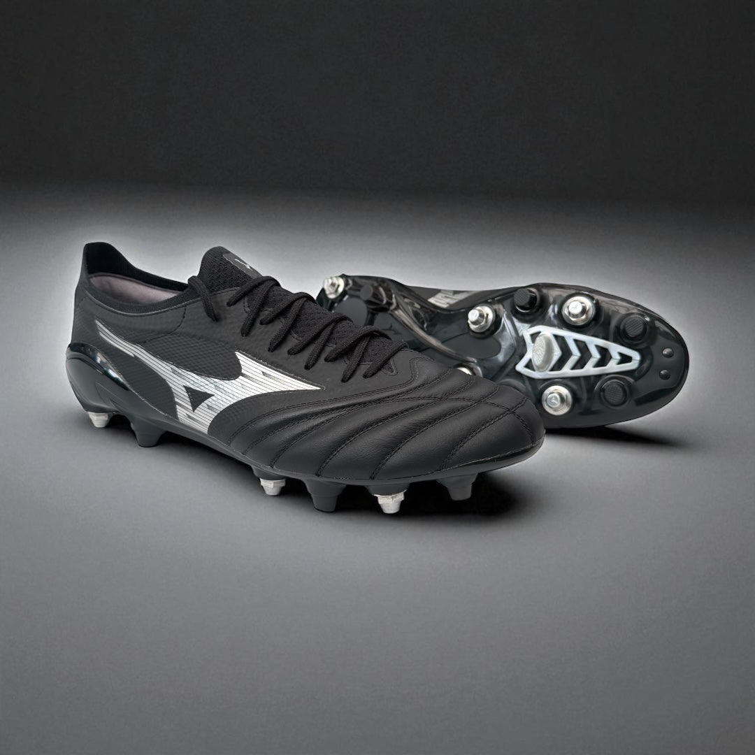 MIZUNO MORELIA NEO IV BETA ELITE MIX SG Black/Galaxy Silver/Black.