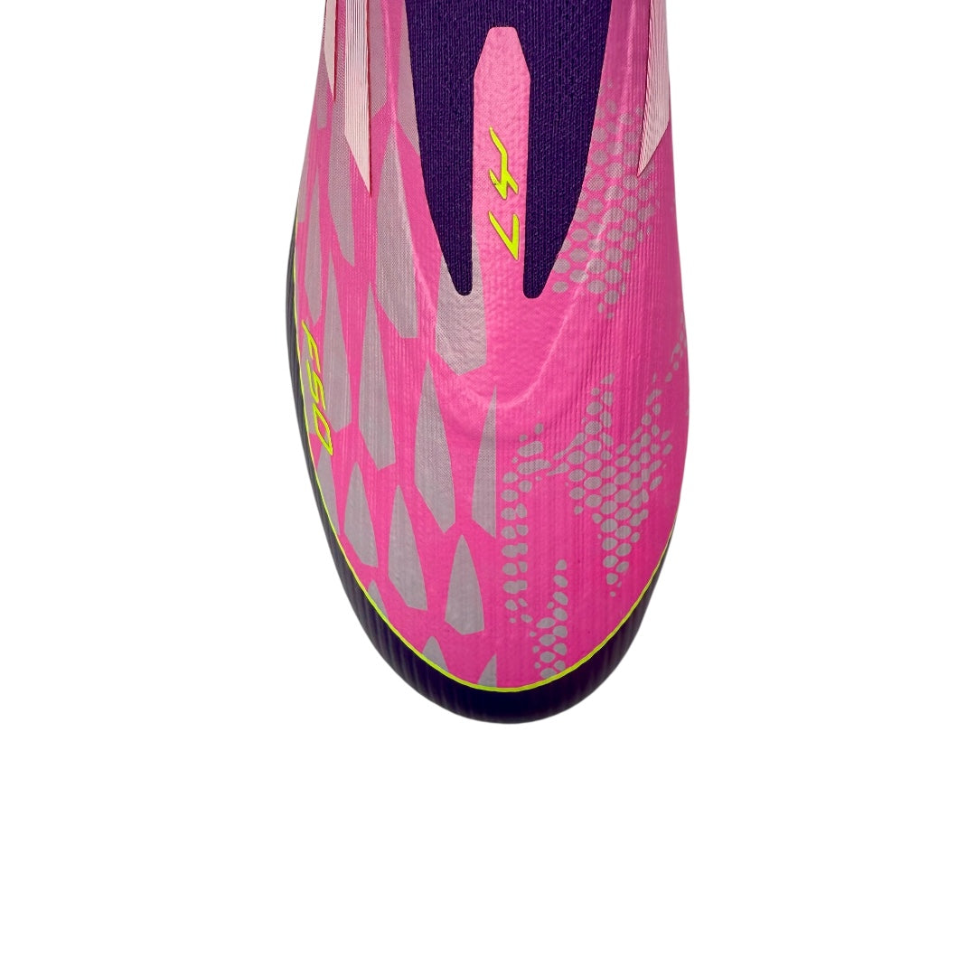 Adidas F50 Laceless LY Limited Edition - Purple / Cloud White / Lucid Lemon