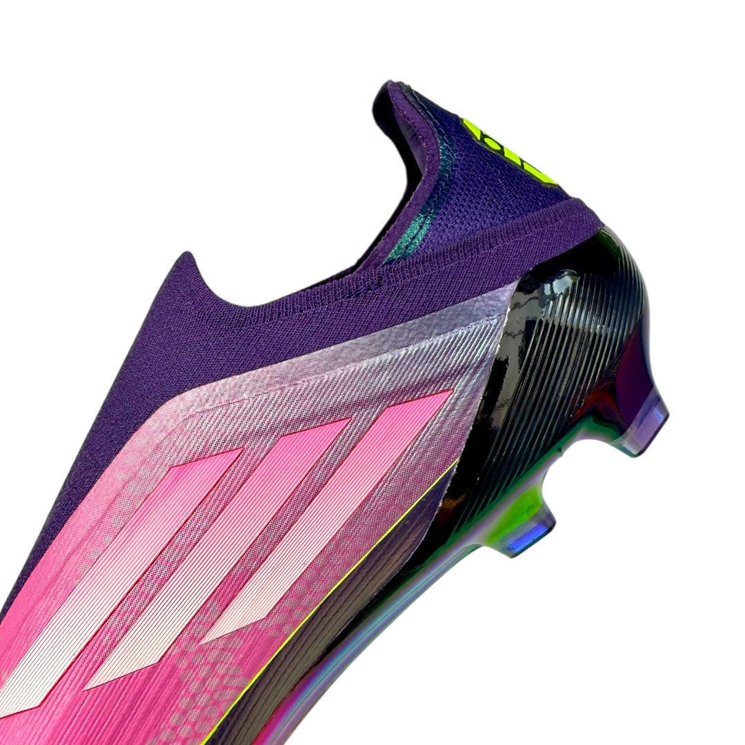 Adidas F50 Laceless LY Limited Edition - Purple / Cloud White / Lucid Lemon