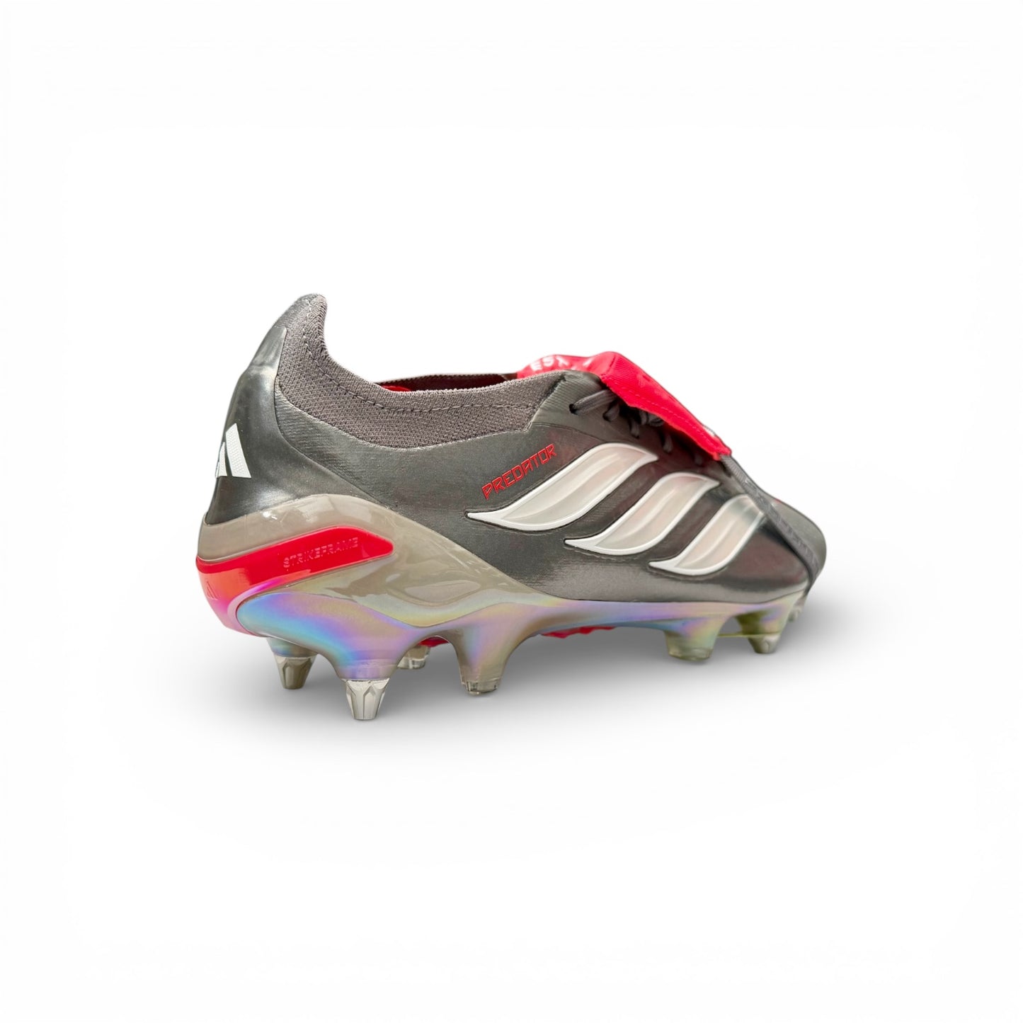 ADIDAS PREDATOR ELITE TONGUE SG Iron Met./Ftwr White/Lucid Red - Limited Edition - 'Finishers Steel'