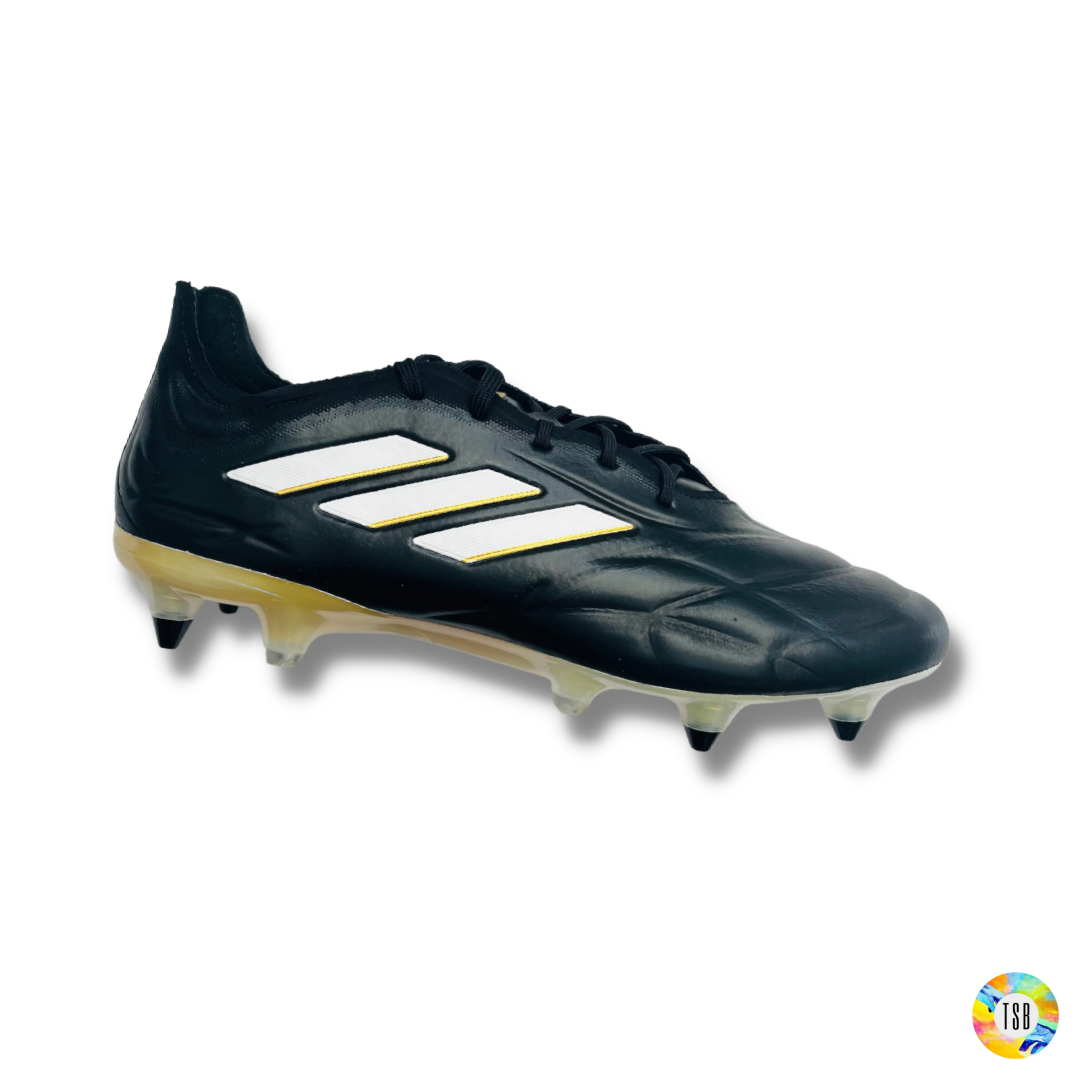 Adidas Copa Pure.1 Limited edition SG Core Black Cloud White Gold Metallic