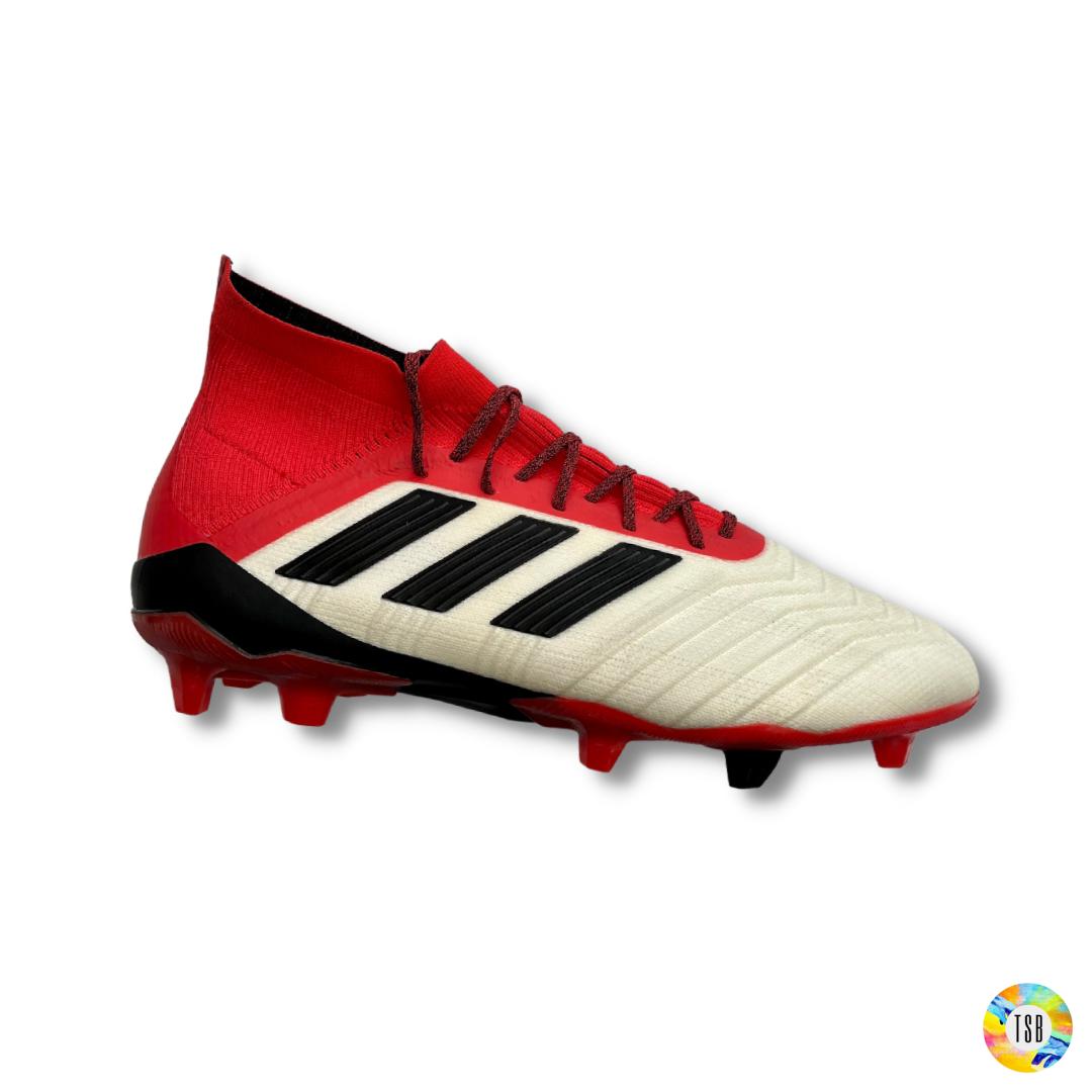 Adidas Predator 18.1 Firm Ground - White/Red/Black - TopSpecBoots