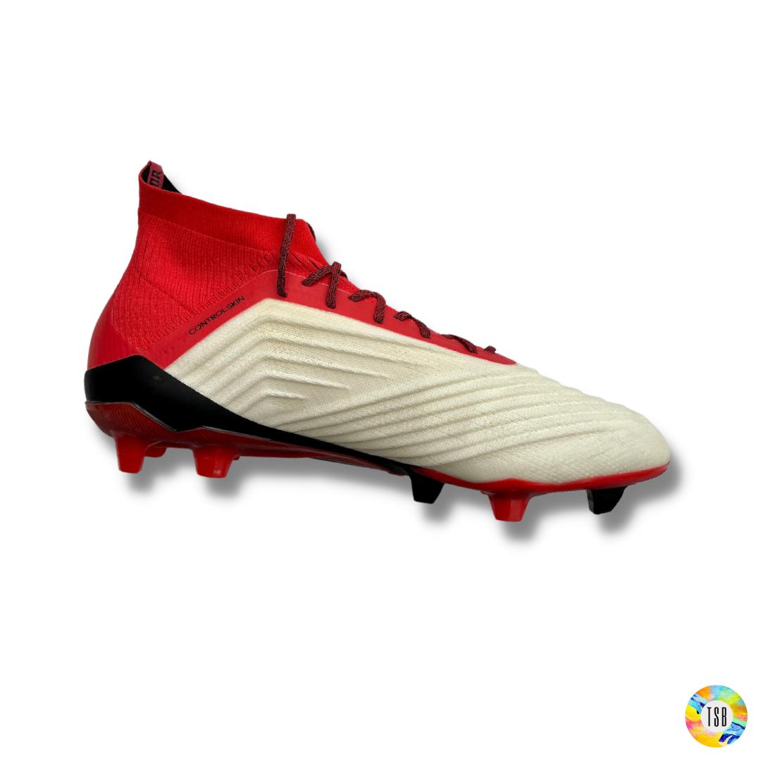 Adidas Predator 18.1 Firm Ground - White/Red/Black - TopSpecBoots