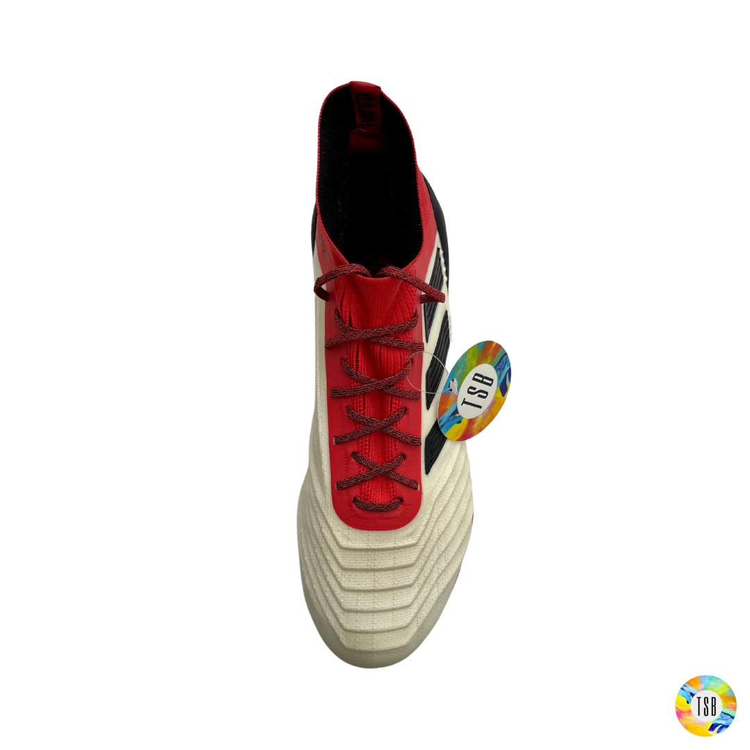 Adidas Predator 18.1 Firm Ground - White/Red/Black - TopSpecBoots