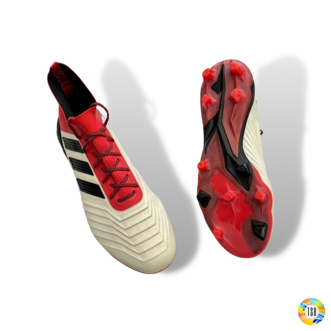 Adidas Predator 18.1 Firm Ground - White/Red/Black - TopSpecBoots