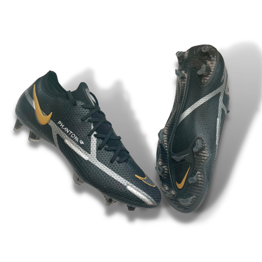 Nike Phantom GT2 Elite FG - Black/Metallic Dark Grey/Metallic Gold