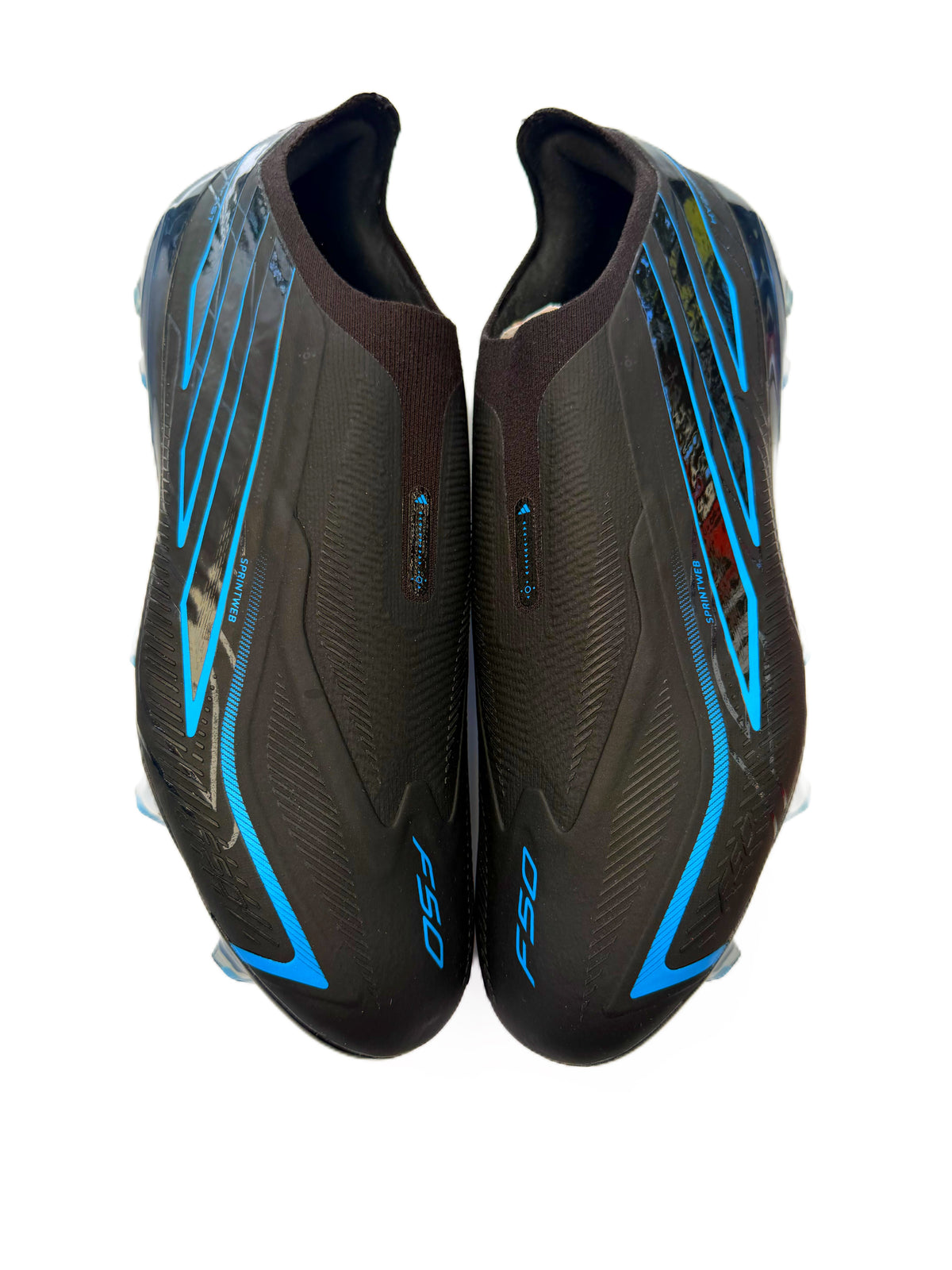 Adidas F50 Hyperfast Elite Laceless FG Core Black/Core Black/Lucid Ray Blue