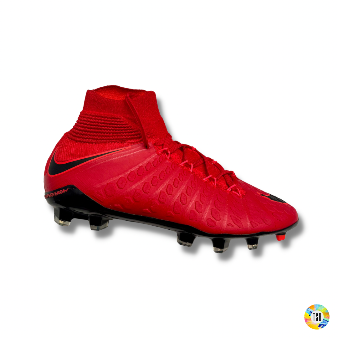 Nike Hypervenom Phantom 3 DF FG Fire - University Red/Black Kids