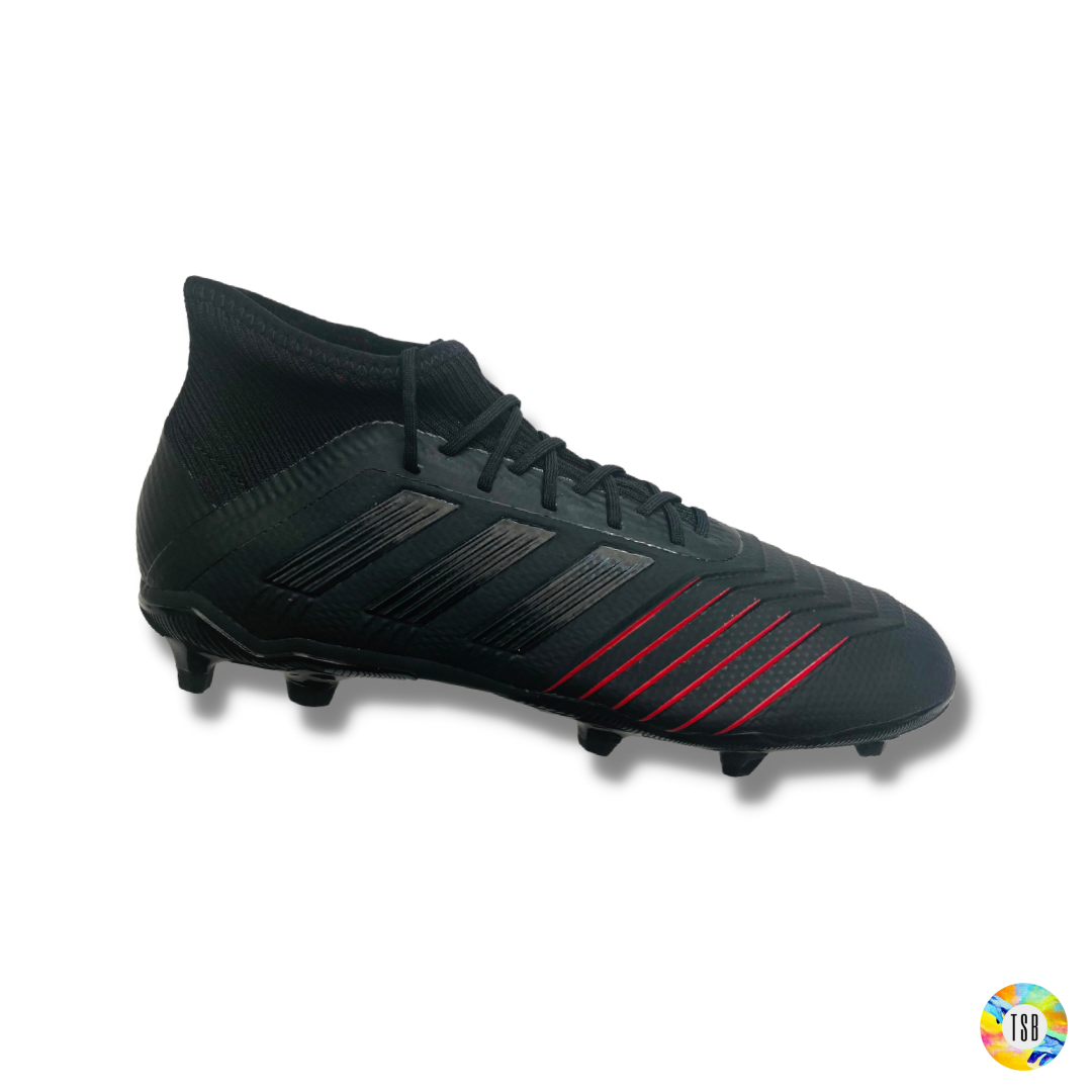 Adidas Predator 19.1 Junior Firm Ground/Artificial Grass - Core Black/Red - TopSpecBoots