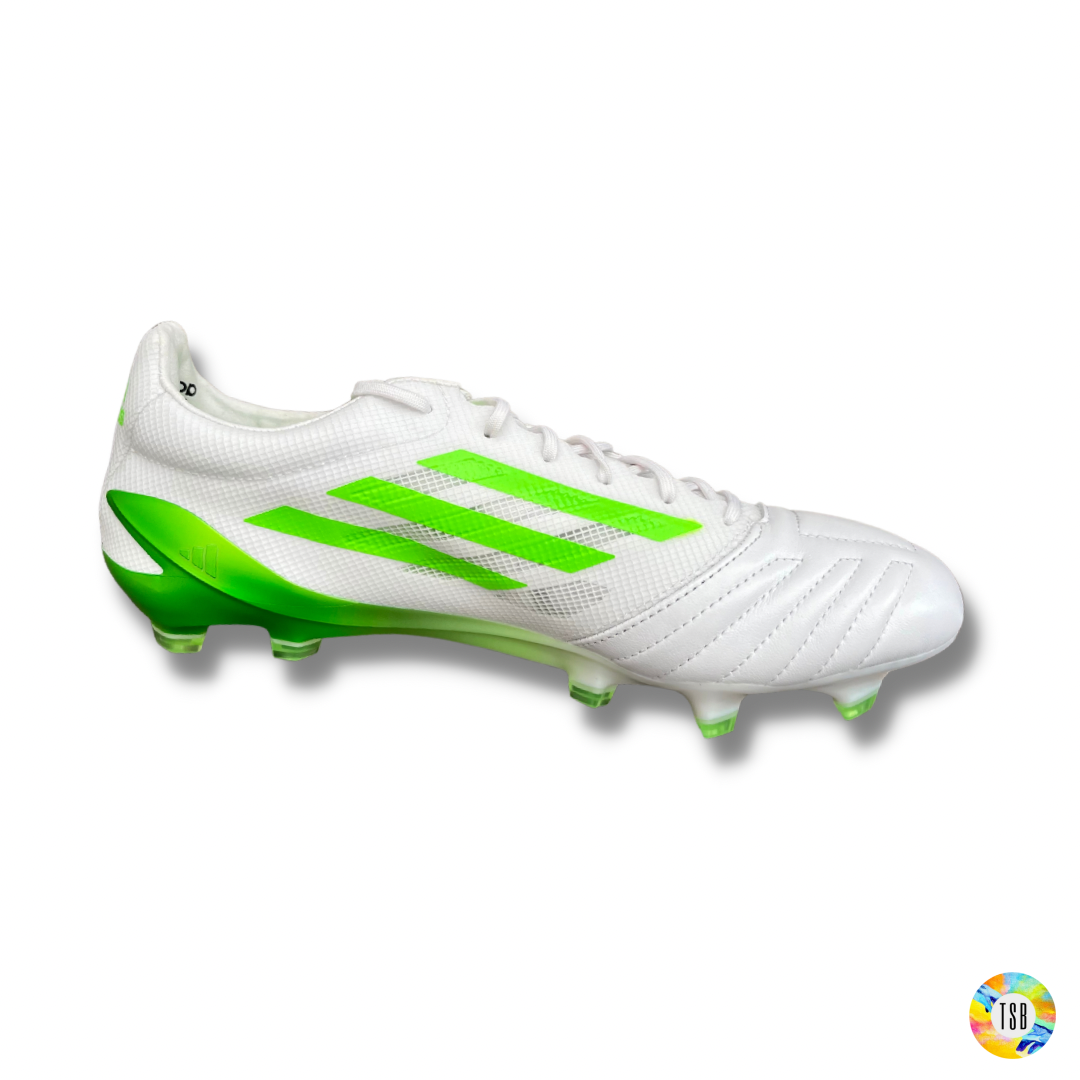 adidas X 99 Speedportal Leather 1 FG in Ftwr White/Solar Green/Ftwr White - TopSpecBoots