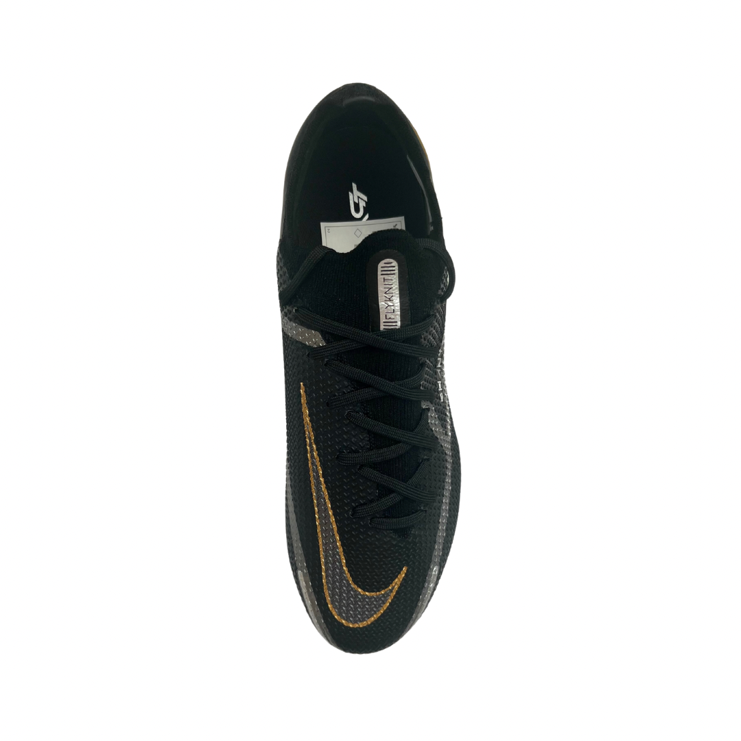 Nike Phantom GT2 Elite FG - Black/Metallic Dark Grey/Metallic Gold