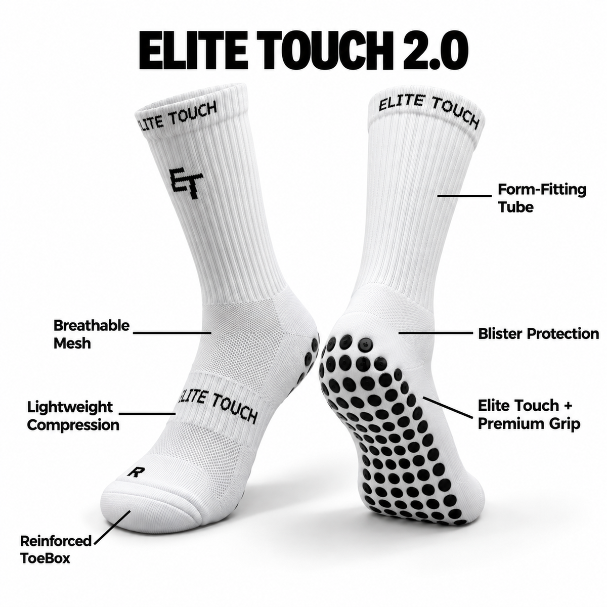 Elite Touch 2.0 Grip Socks