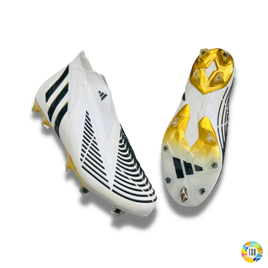Adidas predator hot sale white and gold