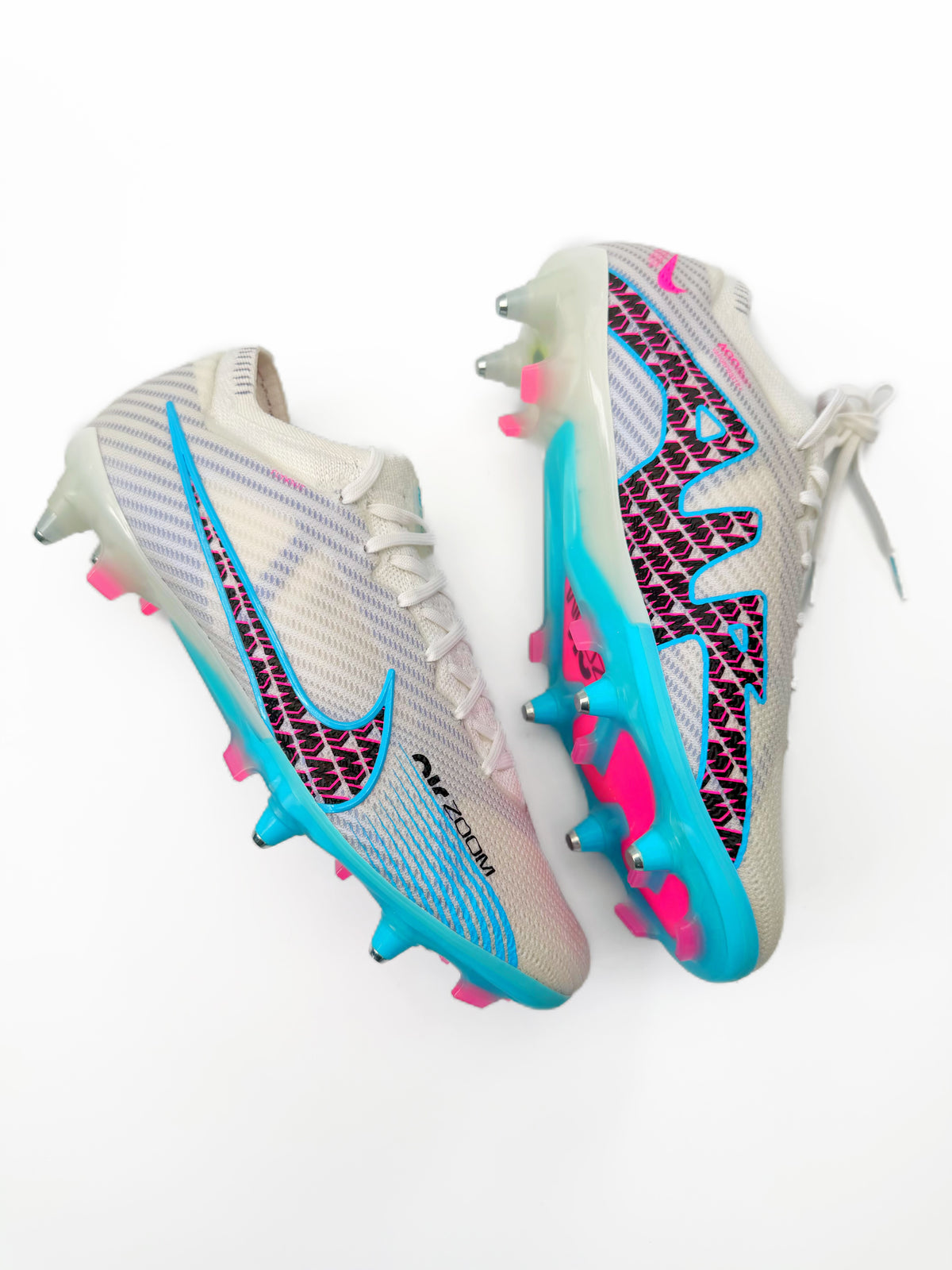Nike Zoom Mercurial Vapor 15 Elite SG- White/Pink Blast/Indigo Haze/Baltic Blue