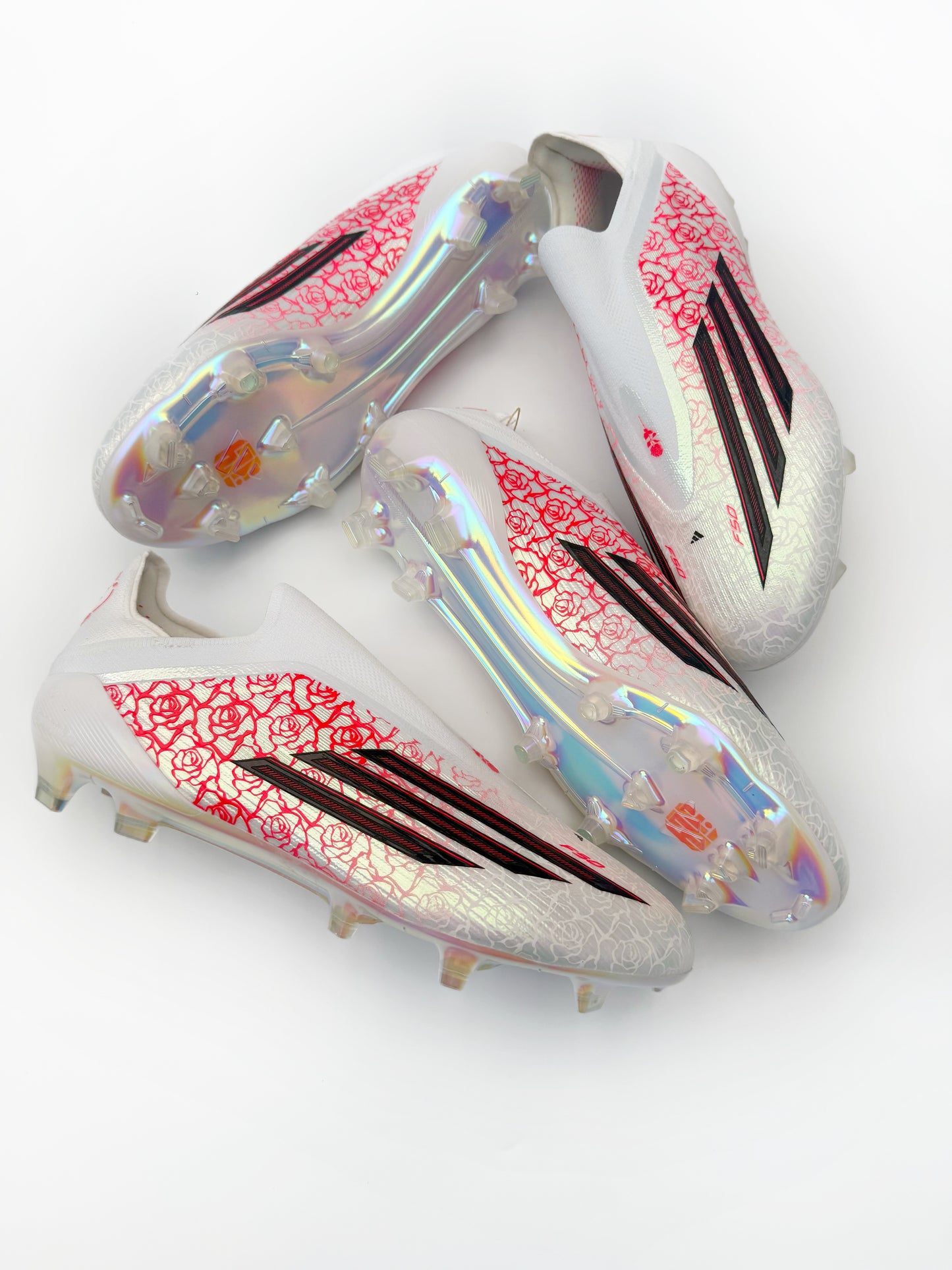 Adidas F50 Elite Laceless x Lamie Yamal FG - Ftwr White/Core Black/Lucid Red