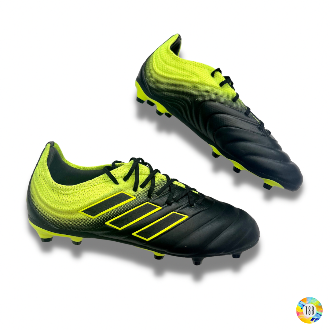 Adidas Copa 19.1 Junior Firm Ground Artificial Grass Black Yellow