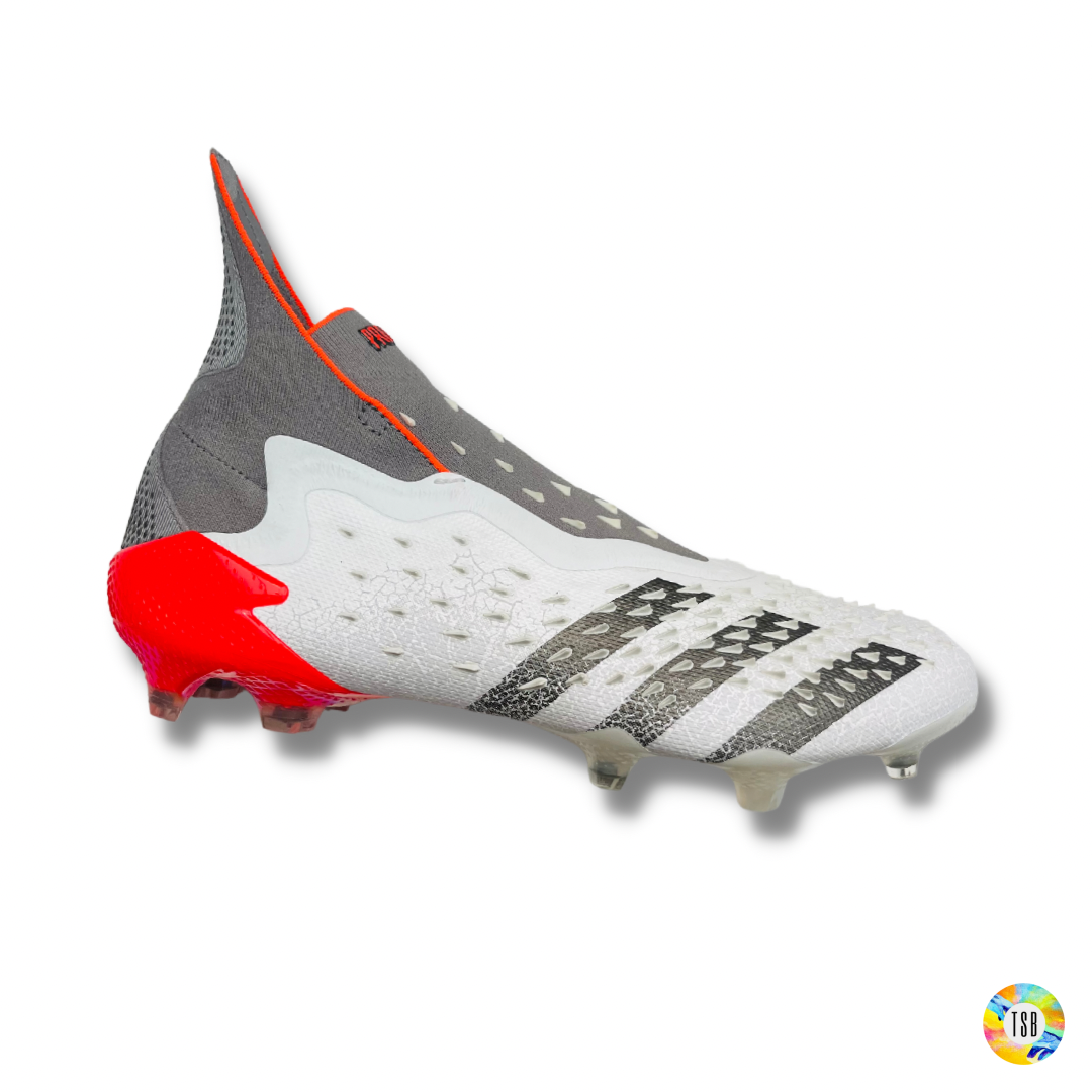 adidas Predator Freak + FG WhiteSpark - White/Iron Metal/Solar Red