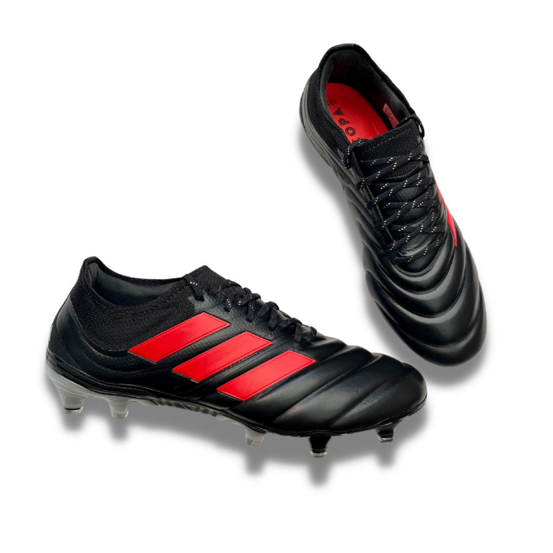 Adidas Copa 19.1 Firm Ground - Black/Red - TopSpecBoots