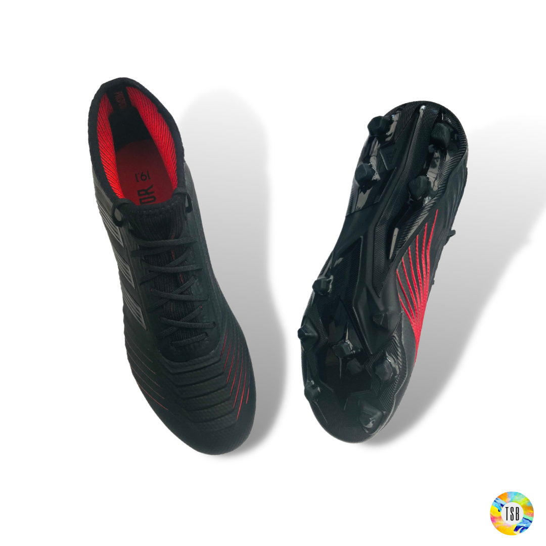 Adidas Predator 19.1 Junior Firm Ground/Artificial Grass - Core Black/Red - TopSpecBoots