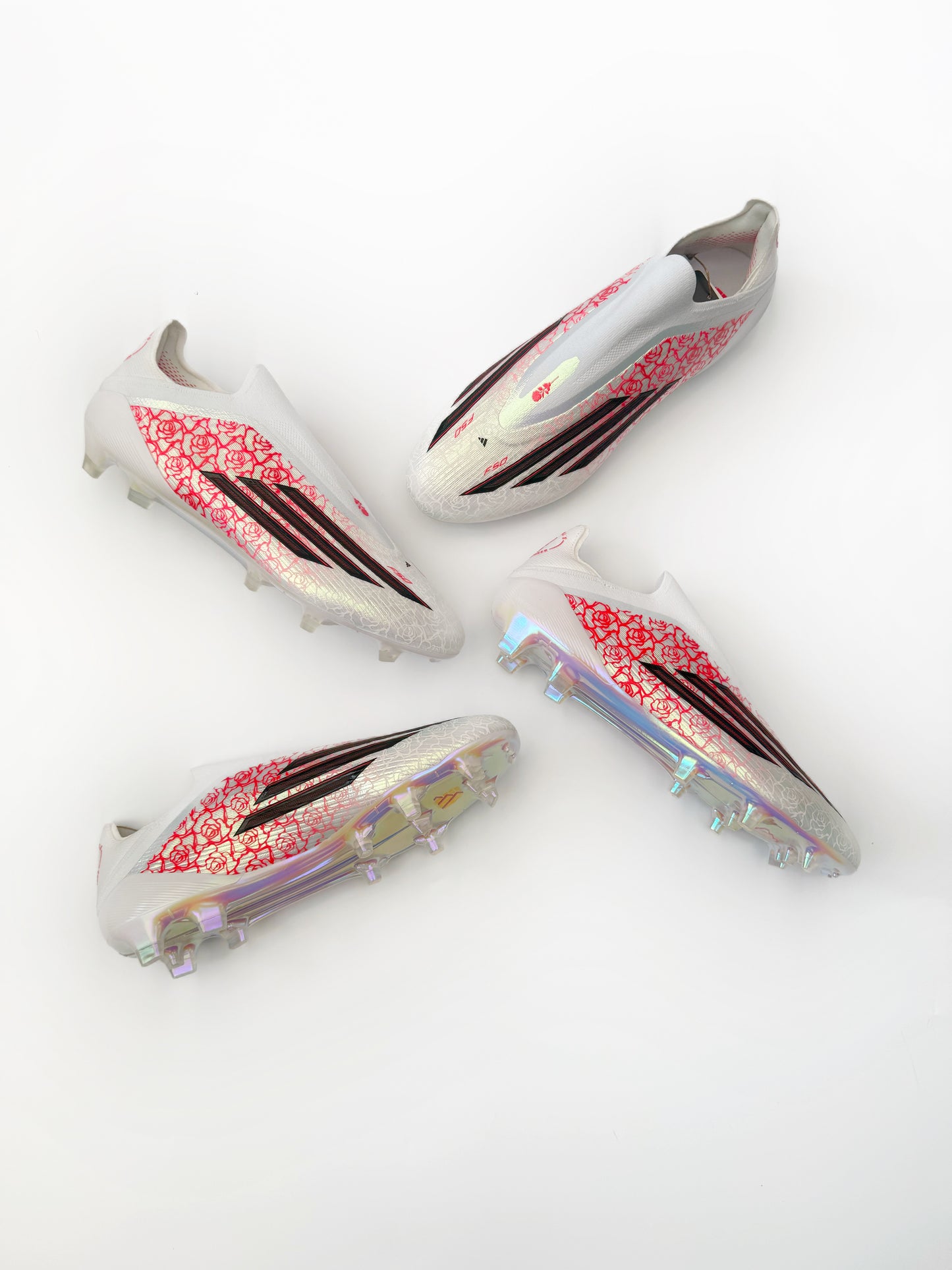 Adidas F50 Elite Laceless x Lamie Yamal FG - Ftwr White/Core Black/Lucid Red