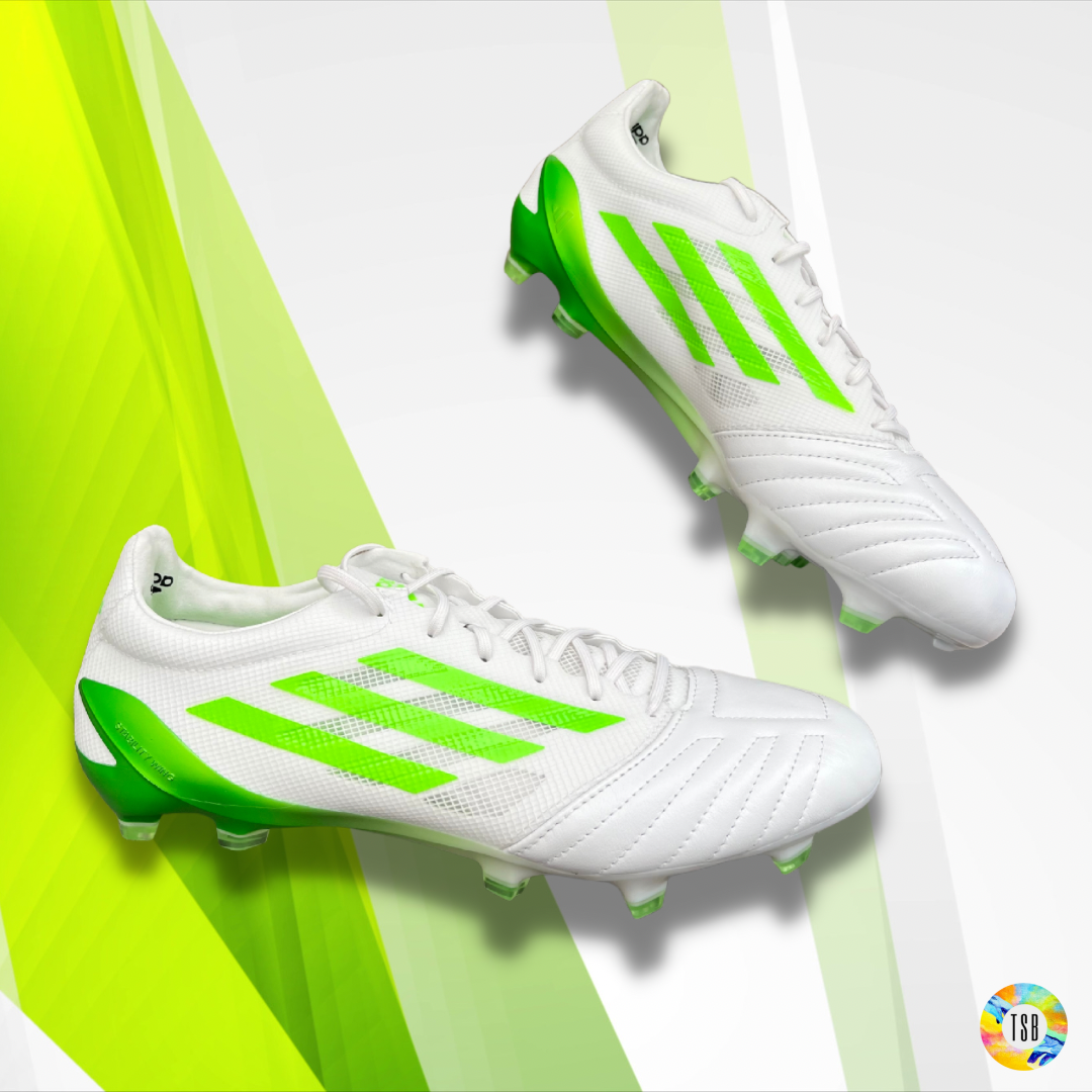 adidas X 99 Speedportal Leather 1 FG in Ftwr White/Solar Green/Ftwr White - TopSpecBoots