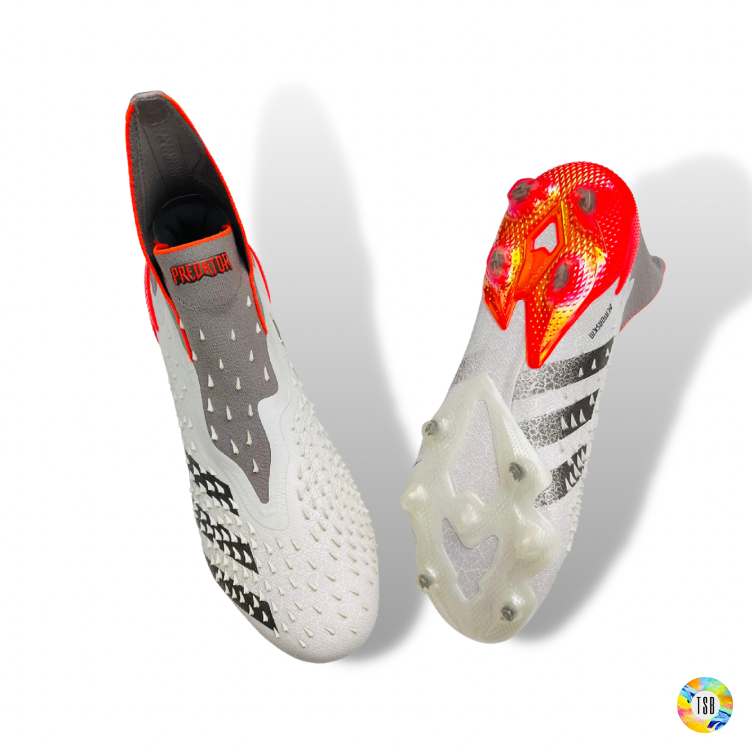 adidas Predator Freak + FG WhiteSpark - White/Iron Metal/Solar Red