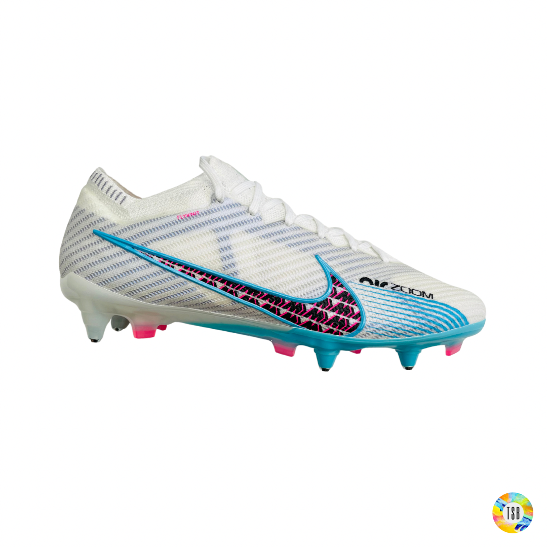 Nike Zoom Mercurial Vapor 15 Elite SG-Pro - White/Pink Blast/Indigo Haze/Baltic Blue