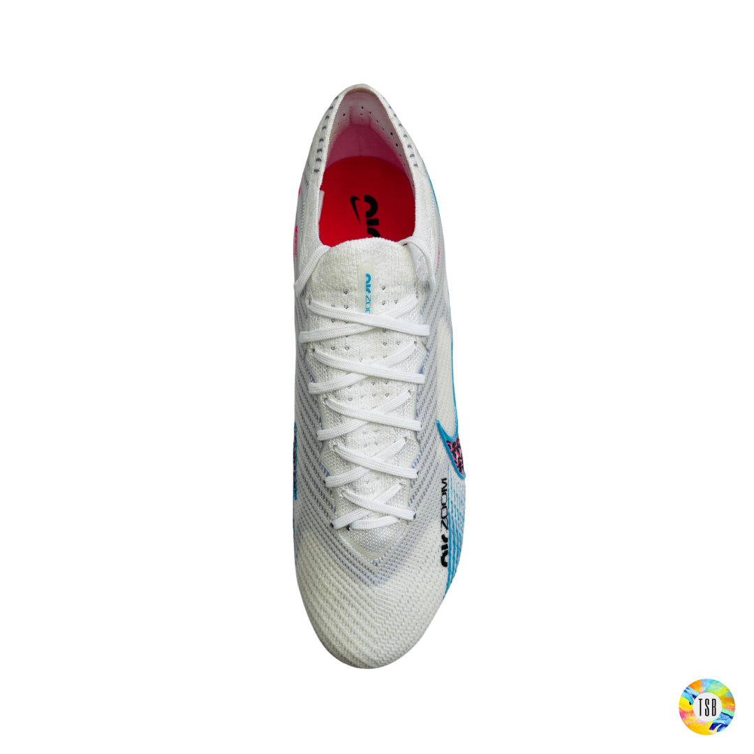 Nike Mercurial Vapor 15 Elite FG Firm Ground Soccer Cleats - White, Baltic Blue, Pink Blast, Indigo Haze