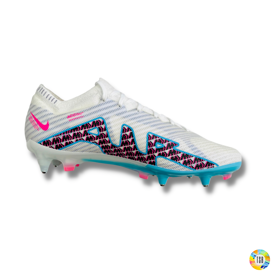 Nike Zoom Mercurial Vapor 15 Elite SG-Pro - White/Pink Blast/Indigo Haze/Baltic Blue