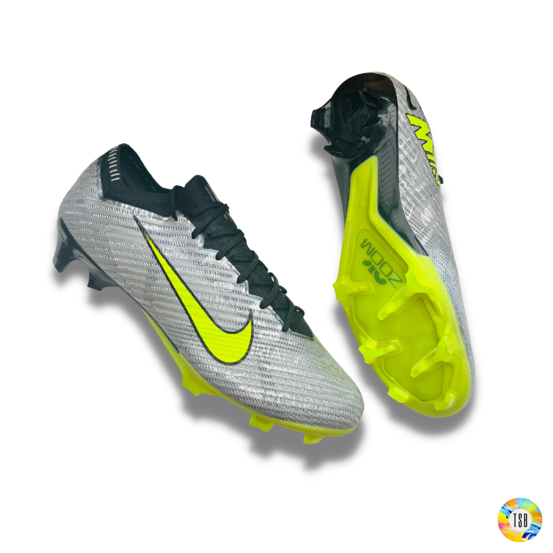 Nike Air Zoom Mercurial Vapor 15 Elite XXV FG Metallic Silver Volt TopSpecBoots