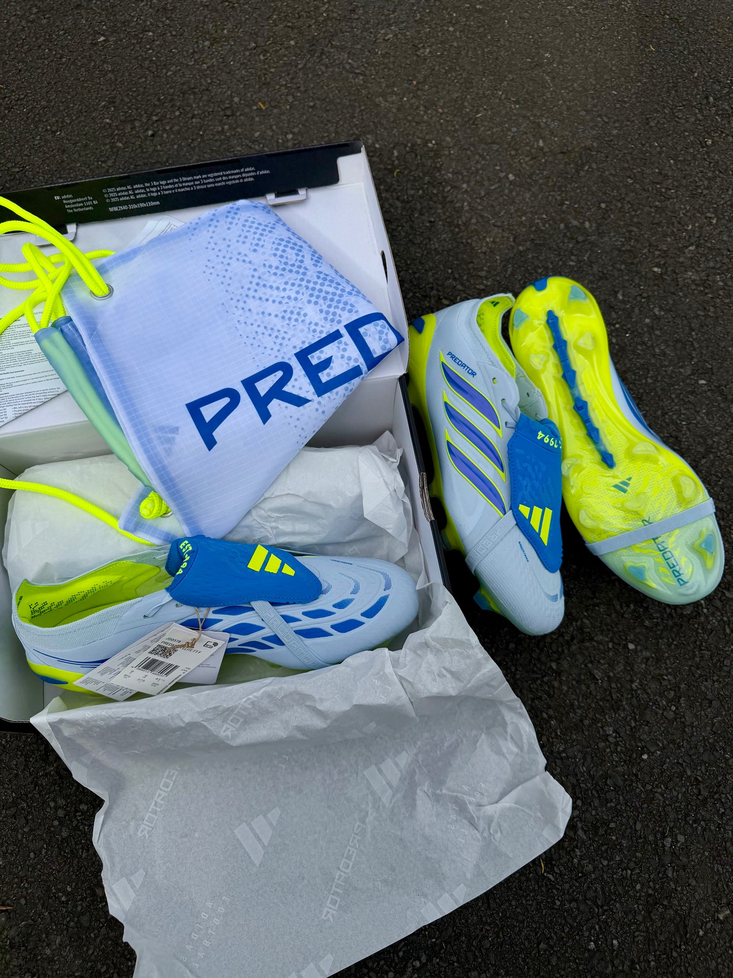 Adidas Predator Elite Tongue FG Crystal Sky 'Ice Cold Precision' Pack