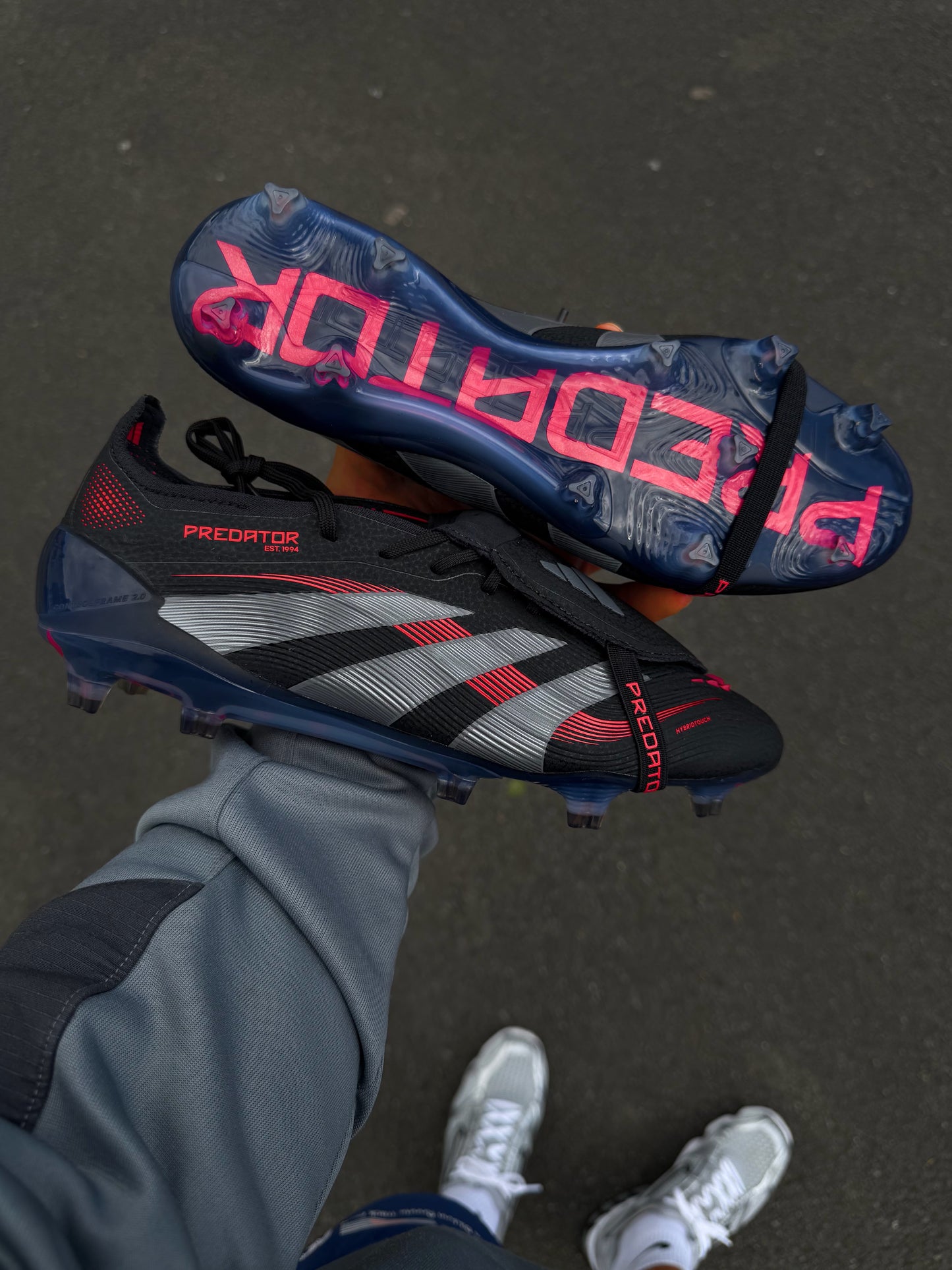 Adidas Predator Elite FT FG - Black/Grey/Red 'Stealth Victory' Pack