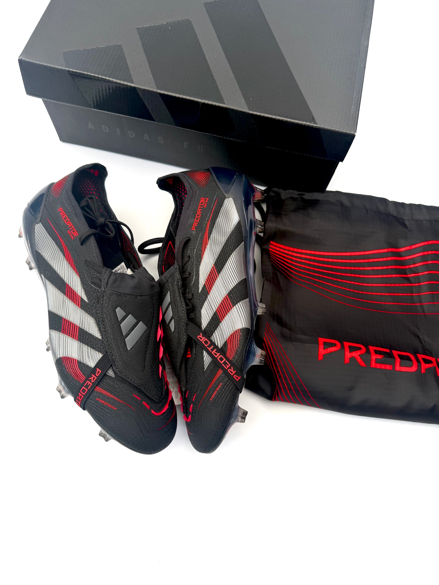 Adidas Predator Elite FT FG - Black/Grey/Red 'Stealth Victory' Pack