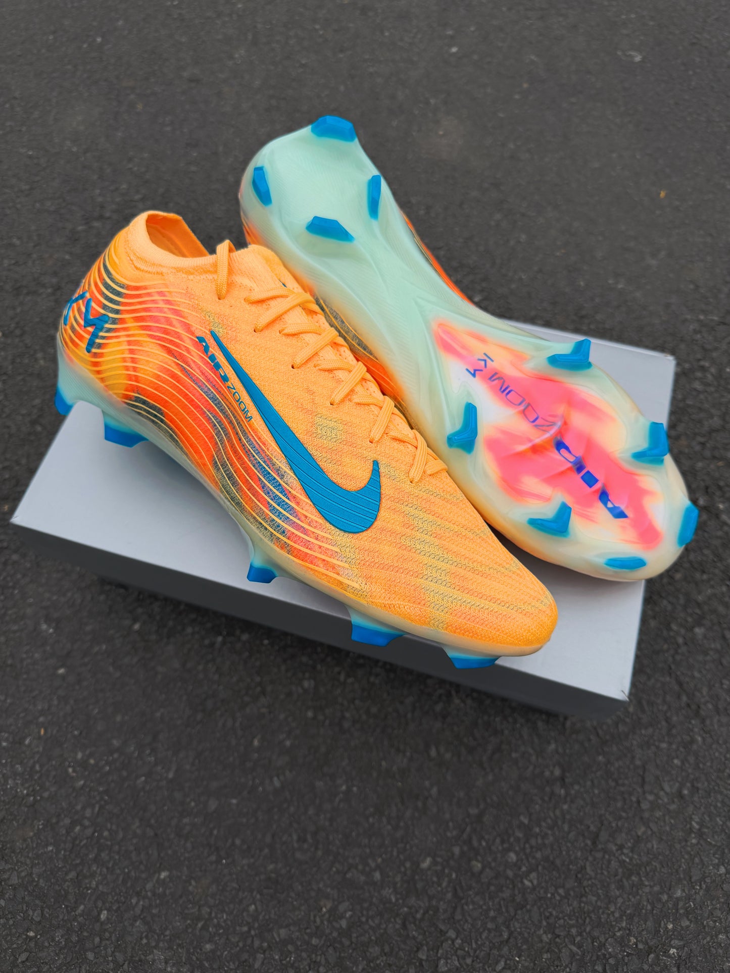 Nike Mercurial Vapor 16 X Elite FG 'Kyllian Mbappe' - Melon Tint/Neo Turq/Igloo