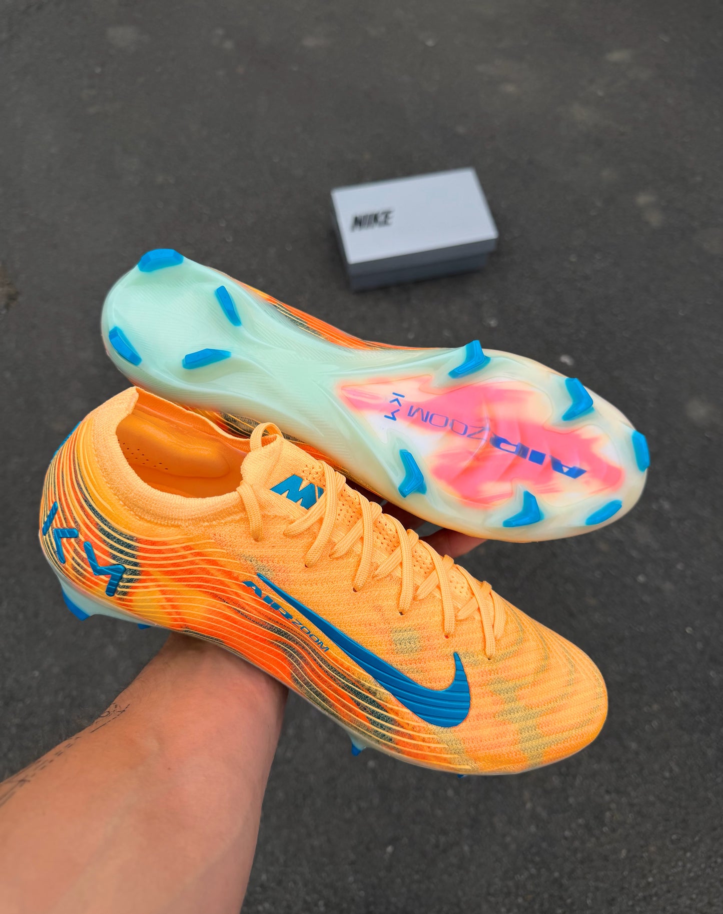 Nike Mercurial Vapor 16 X Elite FG 'Kyllian Mbappe' - Melon Tint/Neo Turq/Igloo