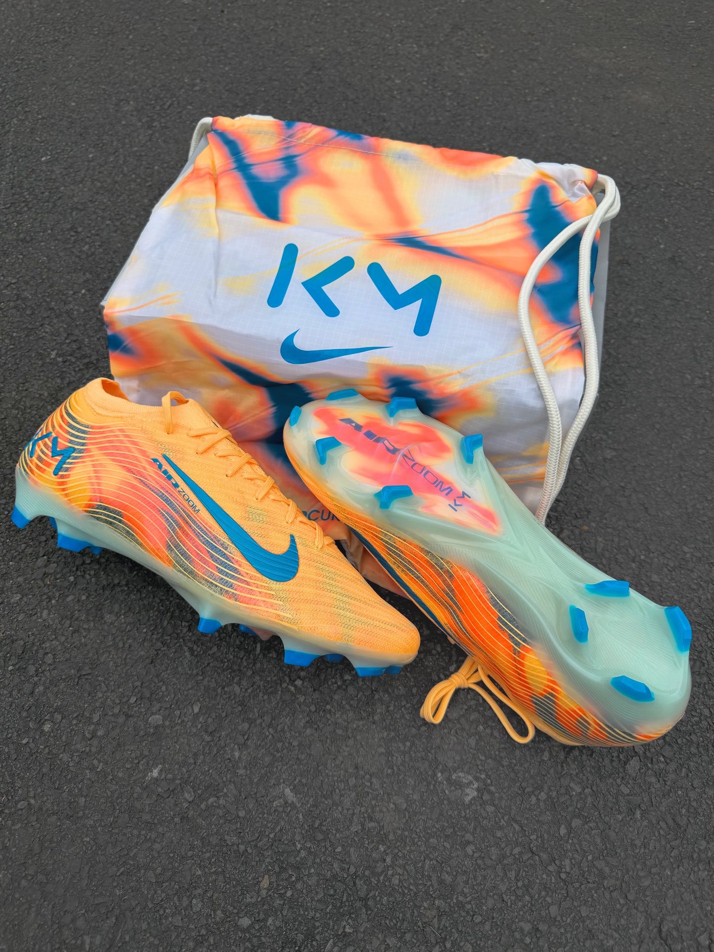 Nike Mercurial Vapor 16 X Elite FG 'Kyllian Mbappe' - Melon Tint/Neo Turq/Igloo