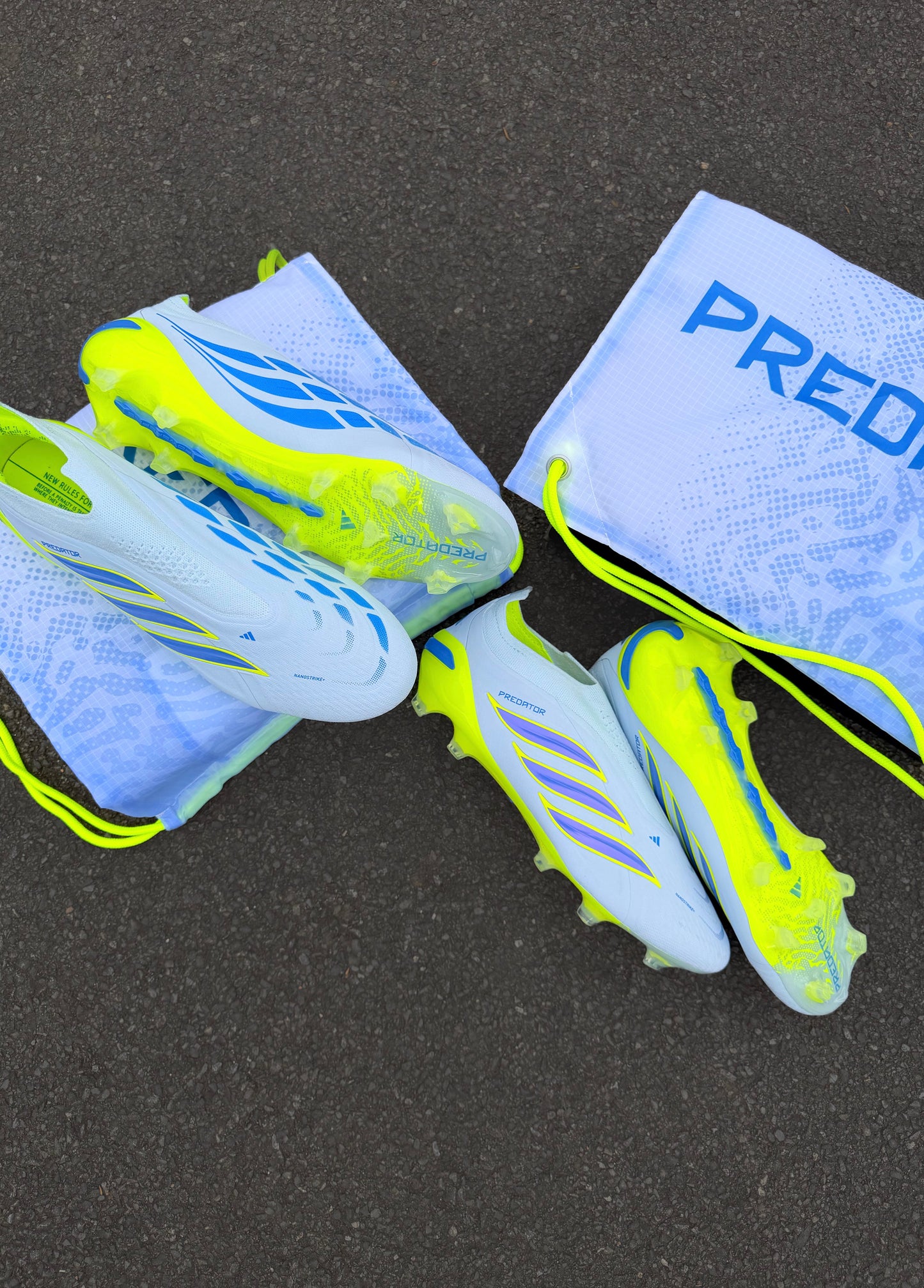 Adida Predator Elite Laceless 'Ice Cold Precision' Crystal Sky/Ray Blue/Team Solar Yellow