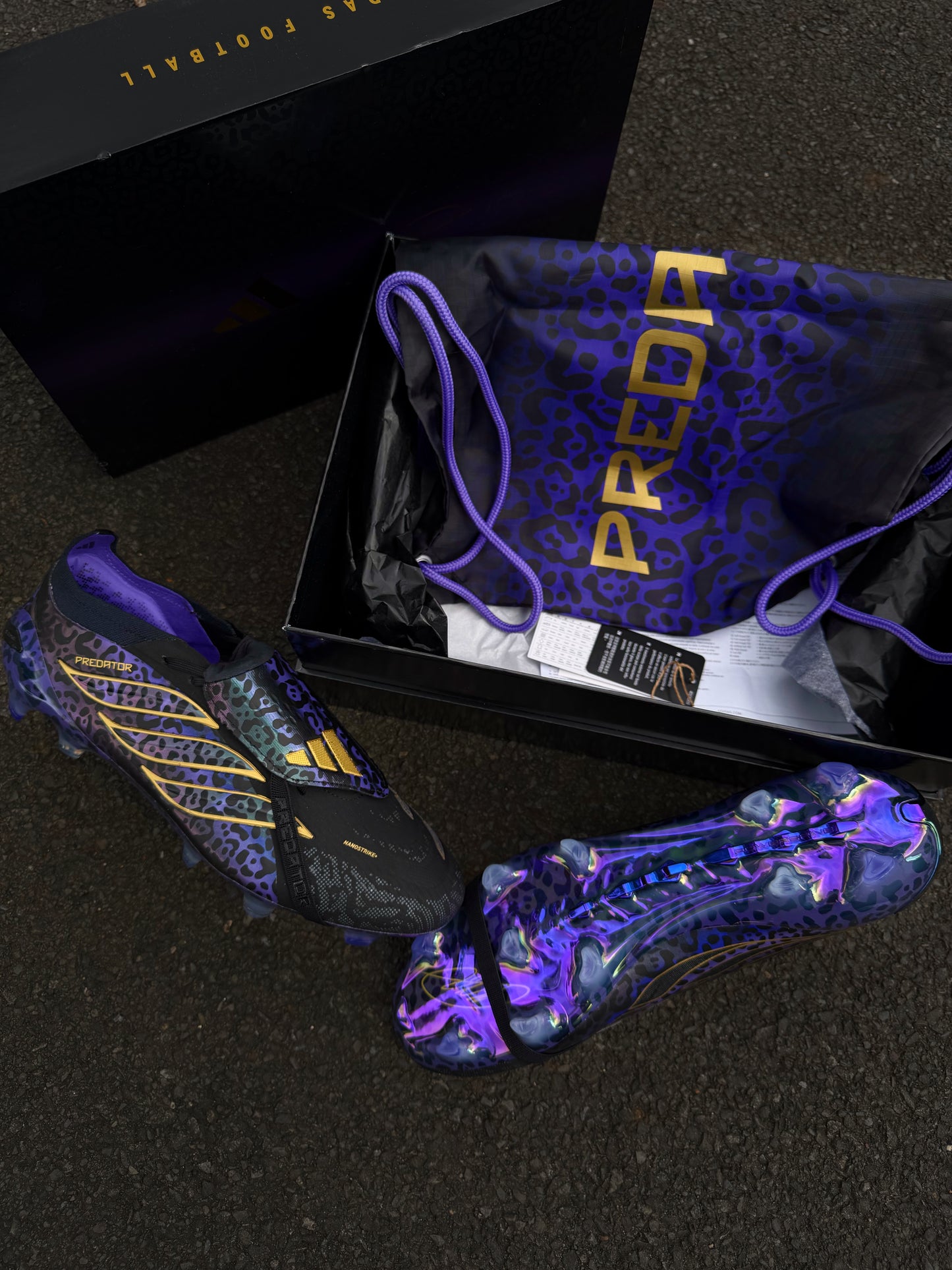Adidas Predator Elite Tongue x Kaka FG Core Black/Gold Met./Core Black