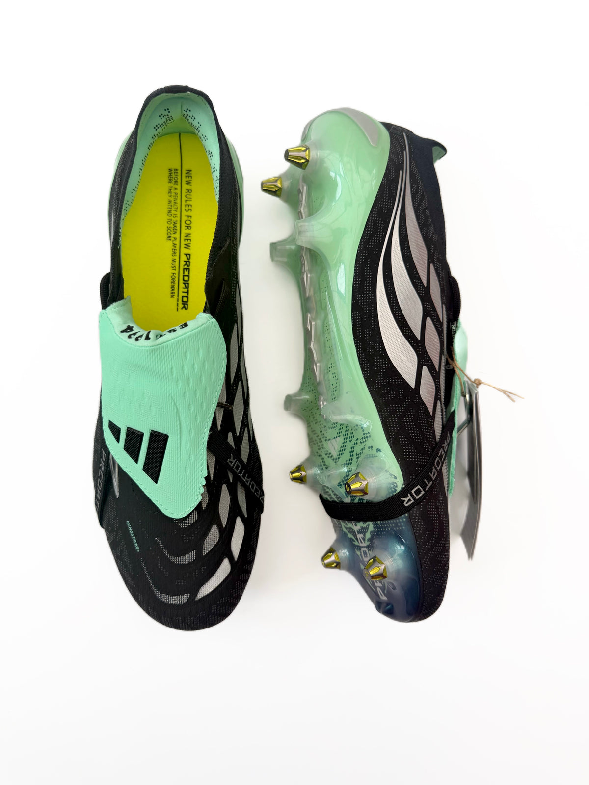 Adidas Predator Elite Tongue SG - Black/Silver/Pulse Mint