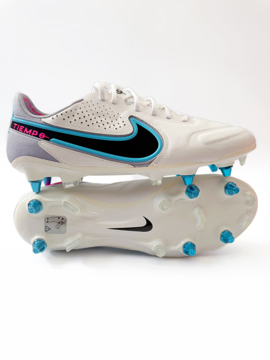 Tiempo Legend 9 Elite SG-Pro Blast Pack White/Baltic Blue/Pink Blast